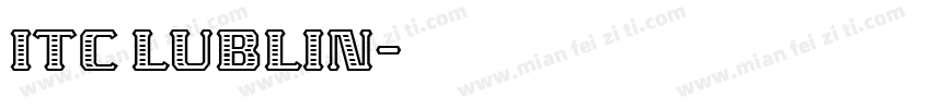itc lublin字体转换